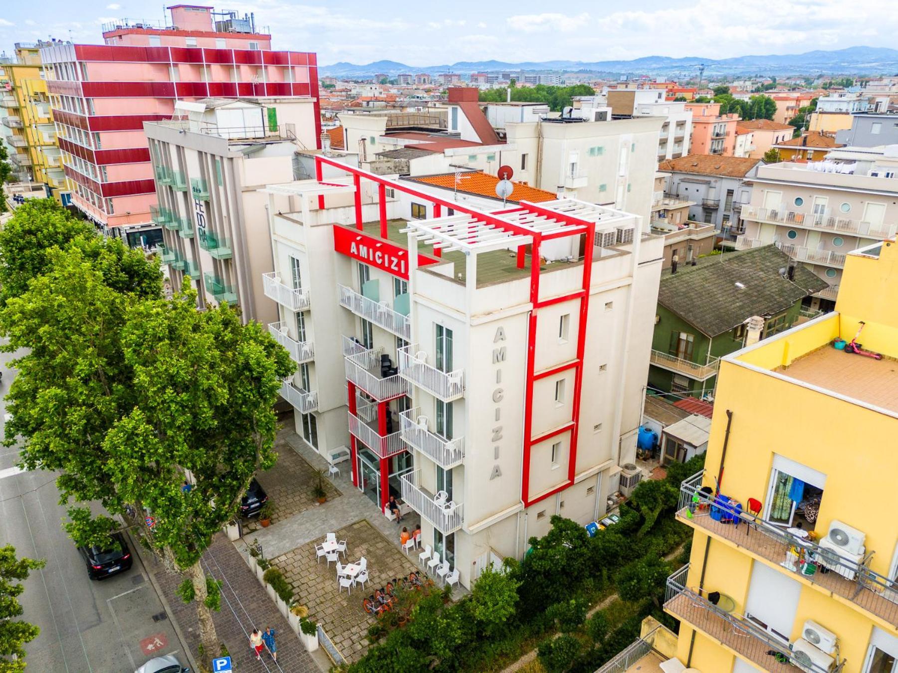 Hotel Amicizia Rimini Esterno foto
